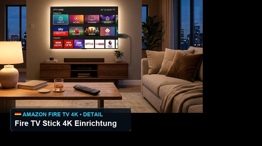 IPTV auf Amazon Fire TV Stick einrichten: Schritt-für-Schritt Anleitung (2026) - Konfiguration & Übersicht