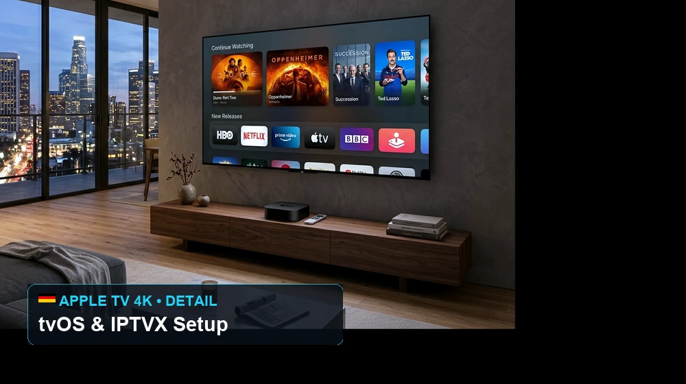 Beste IPTV App für Apple TV 4K (2026): IPTVX, Smarters & GSE im Test - Konfiguration & Übersicht